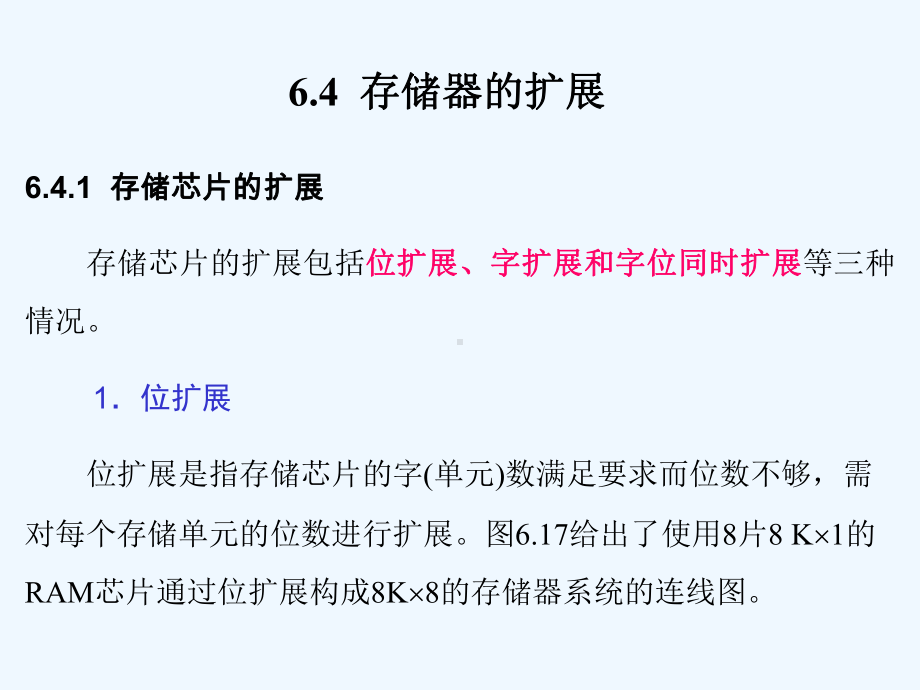 微机原理与接口第6章存储器扩展课件.ppt_第1页