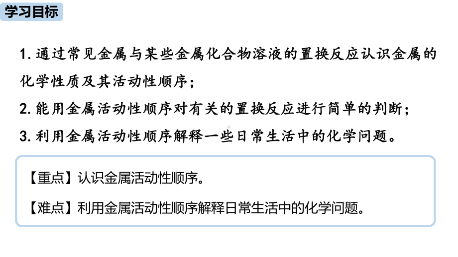 人教版九年级化学下册教学课件第8单元-课题2-金属的化学性质(第二课时).pptx_第2页