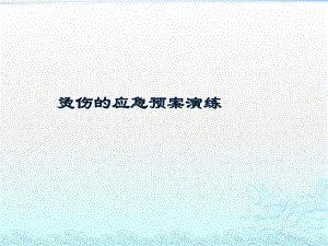 烫伤的应急预案演练课件.pptx