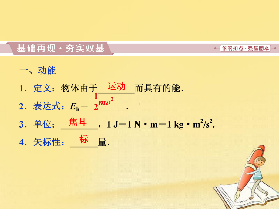 物理(新课标)高考总复习第一轮复习课件：第五章第二节动能动能定理.ppt_第2页