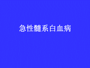 急性髓系白血病课件.ppt