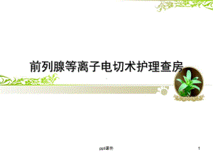 前列腺等离子电切术护理查房课件.ppt