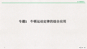 专题1-牛顿运动定律的综合应用课件.ppt