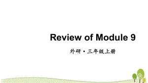 （外研版）三年级英语（上学期）ReviewofModule9教学课件.pptx