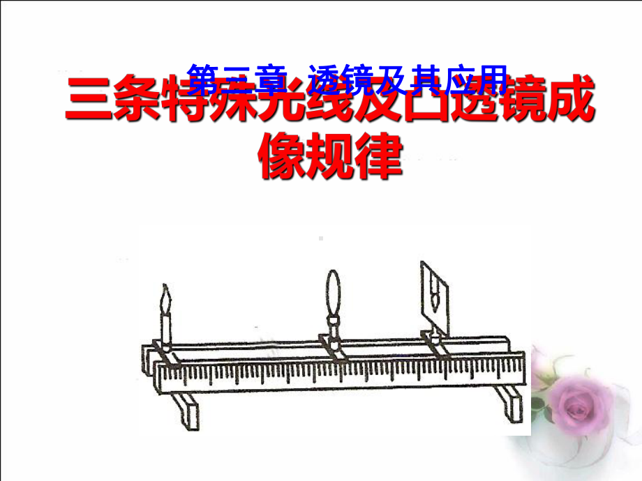 三条特殊光线及凸透镜成像规律课件.ppt_第1页