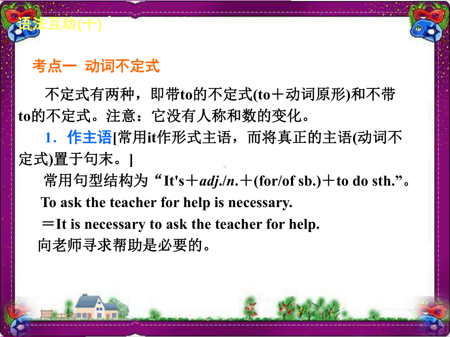 中考英语总复习语法专项课件(含语法思维导图)：-10非谓语动词.ppt_第3页