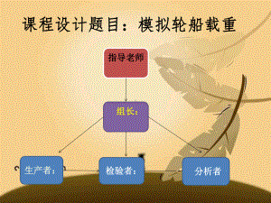 课程设计案例~~模拟轮船载重课件.ppt