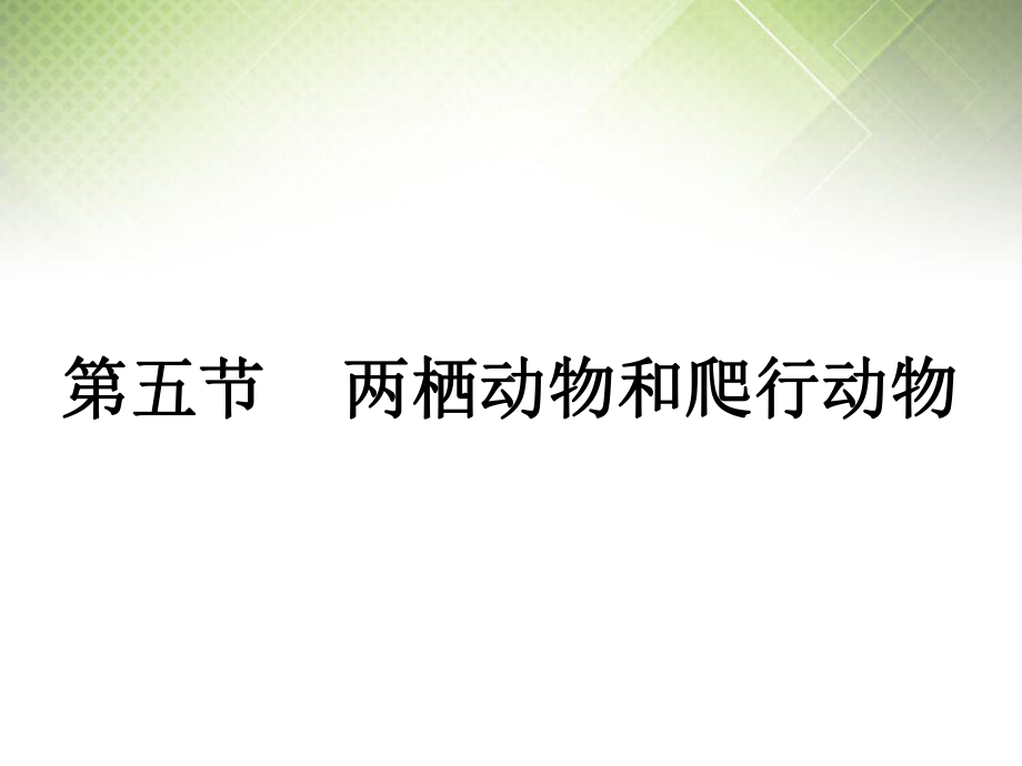 人教版生物八年级上册第五单元第一章第五节两栖动物和爬行动物课件1.ppt_第1页