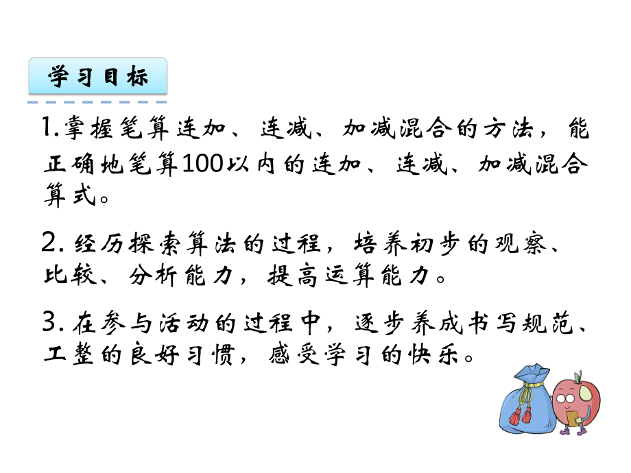 新苏教版二年级数学上册《-100以内的加法和减法(三)-1、连加、连减》培优课件-20.ppt_第2页