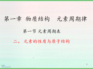 物质结构《元素周期表》课件.ppt