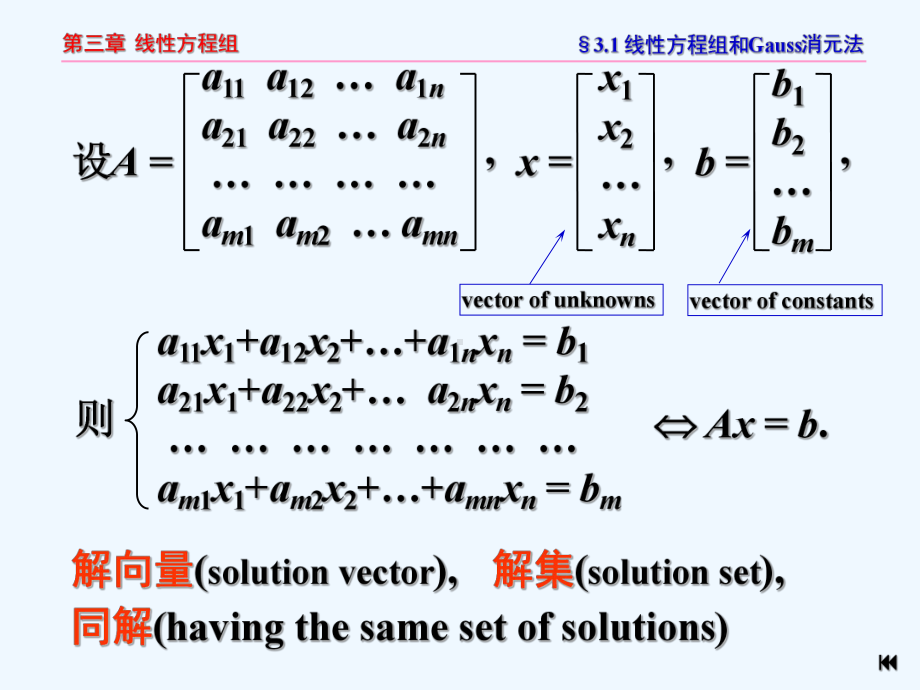 线性代数线性方程组第三章线性方程组课件.ppt_第2页