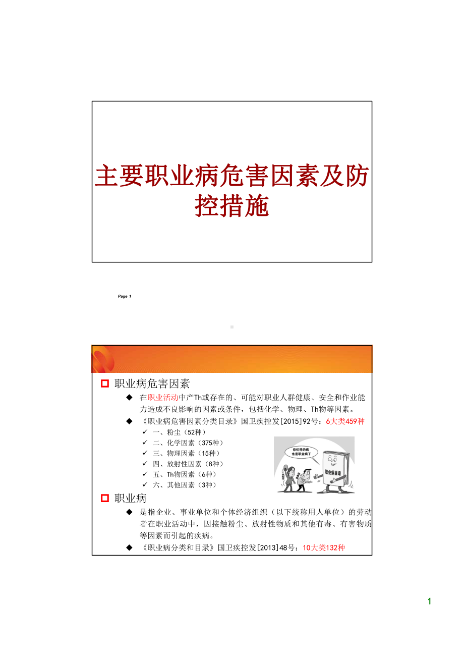 主要职业病危害因素及防控措施课件.pptx_第1页