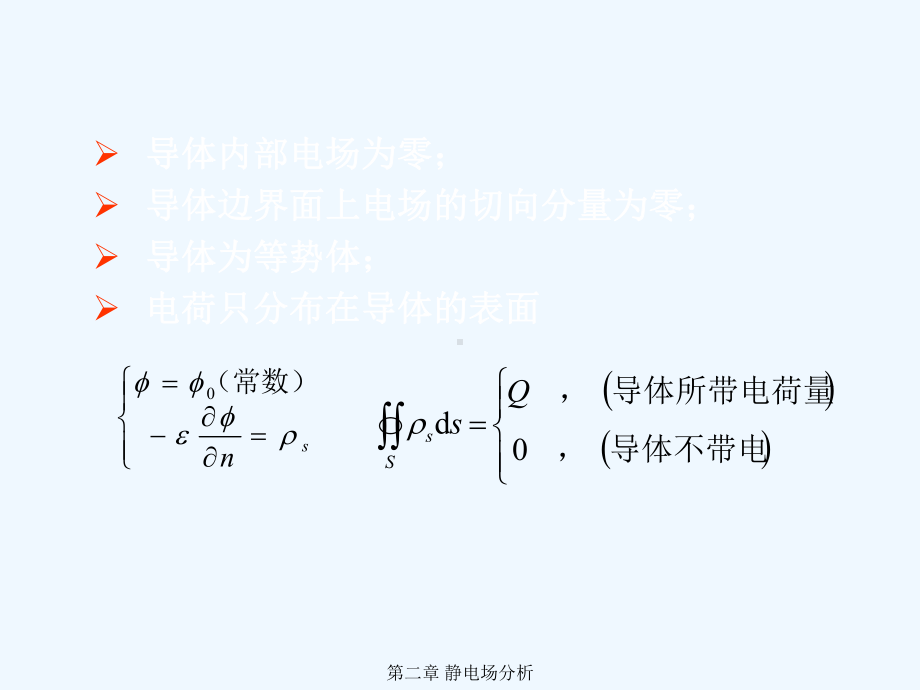 电磁场电磁波-第二章23导体4边界条件5电场6泊松方程课件.ppt_第2页