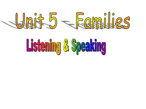 三年级上册英语课件-Unit-5《My-Families》｜闽教版.ppt（纯ppt,不包含音视频素材）