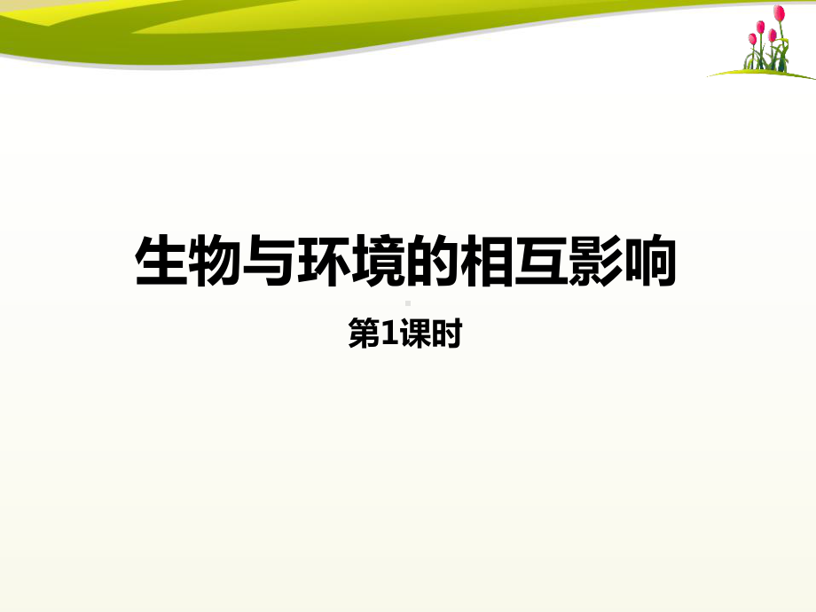 北师大版七年级生物上册生物与环境的相互影响课件.pptx_第1页