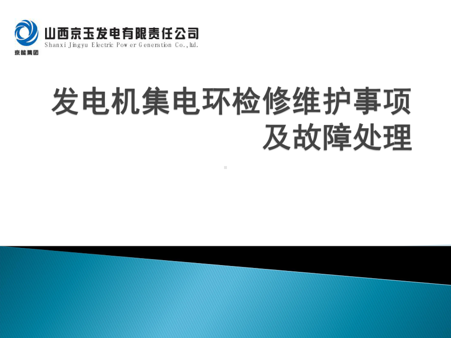 发电机集电环检修维护事项及故障处课件.ppt_第1页