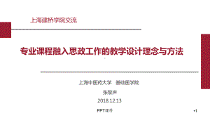 专业课程融入思政工作的教学设计理念与方法课件.ppt