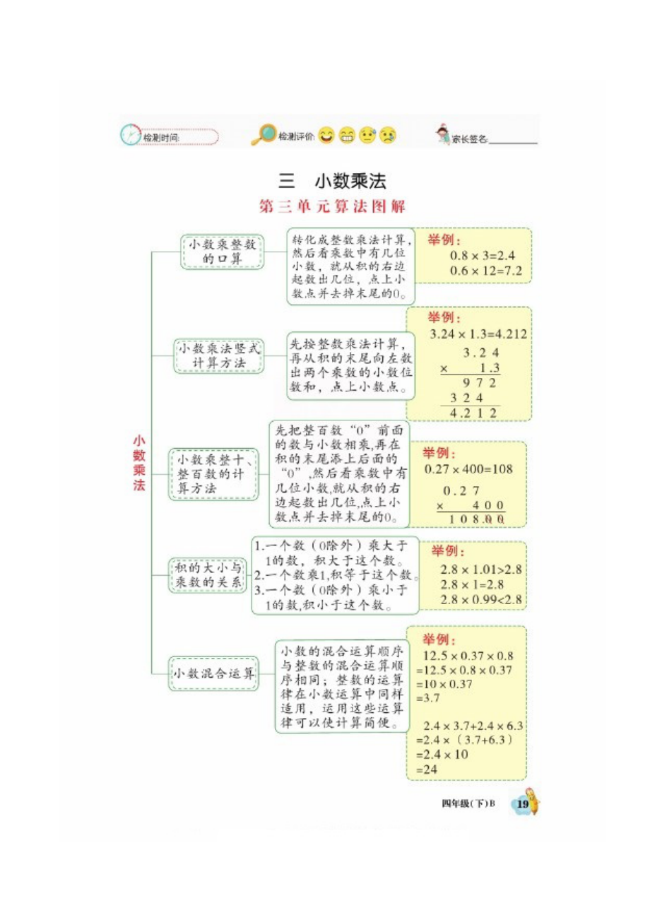 四年级数学下册试题 - 第三单元课时练习北师大版（图片版 无答案）.docx_第1页