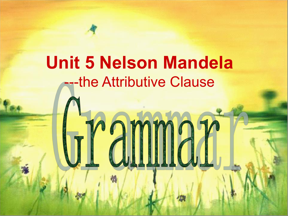 人教版高一英语unit5-Nelson-Mandela-a-modern-hero-Grammar定语从句课件.ppt（纯ppt,不包含音视频素材）_第1页