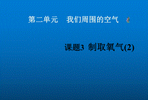 初中化学人教版课题3--制取氧气-高锰酸钾课件.ppt