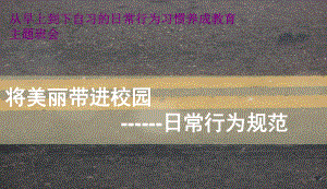 中小学主题班会-主题班会-日常行为习惯养成教育主题班会教育课件.ppt