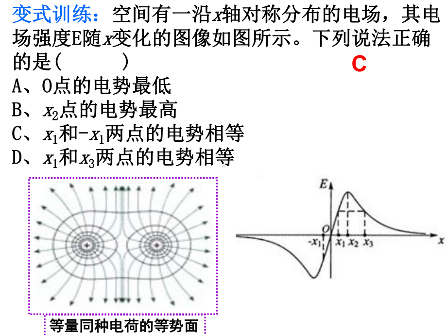 电势能变化电场力做功综合问题A粒子在AB课件.ppt_第3页