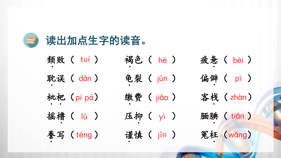 人教版统编教材五年级语文上册第六单元(复习课件).pptx_第3页