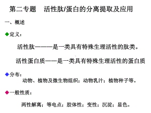 活性肽的分离提取课件.ppt