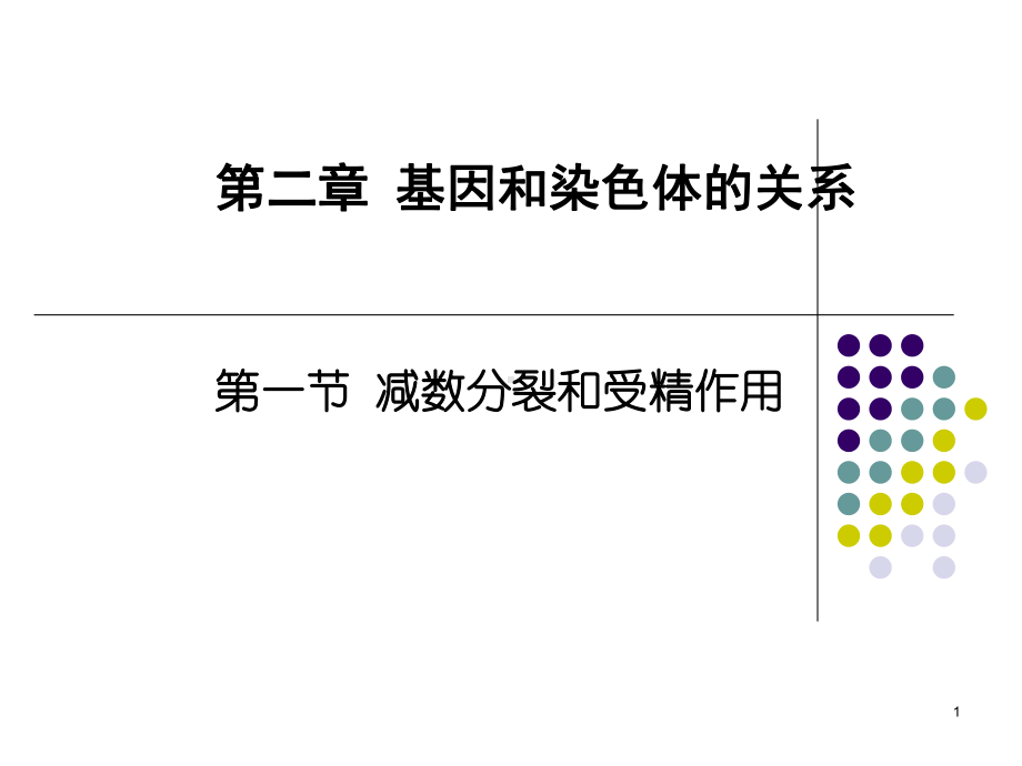 高中生物必修二第二章第一节减数分裂和受精作用课件.ppt_第1页