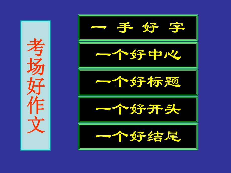 作文冲刺系列之一个好开头课件.ppt_第1页