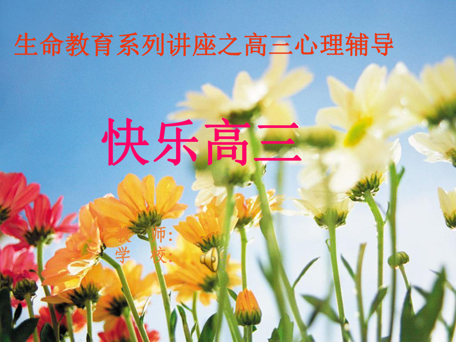 高三心理健康辅导讲座课件.ppt_第1页