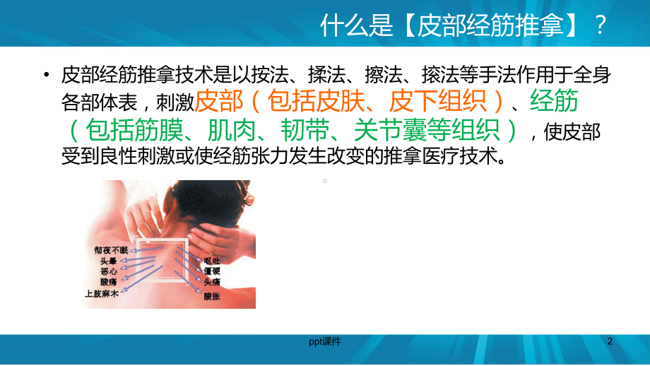 皮部经筋推拿技术下的腰腿痛治疗课件.ppt_第2页