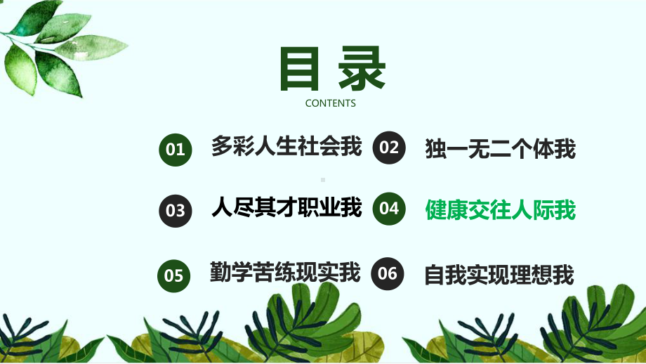 《心理健康与职业生涯规划》课件4.第四章健康交住人际我.pptx_第1页