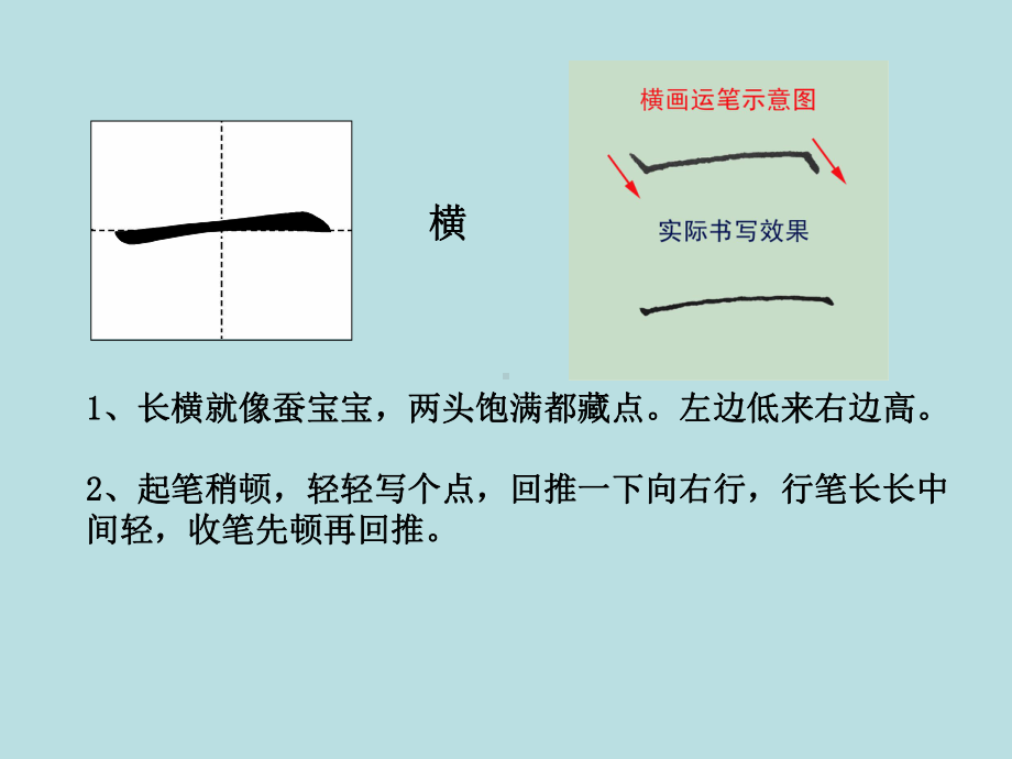 中学写字课《基本笔画书写要点》课件.ppt_第2页