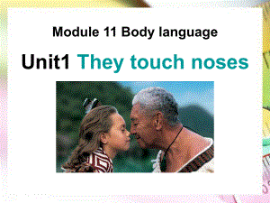 外研版七下Unit1《They-touch-noses》课件.pptx（纯ppt,不包含音视频素材）