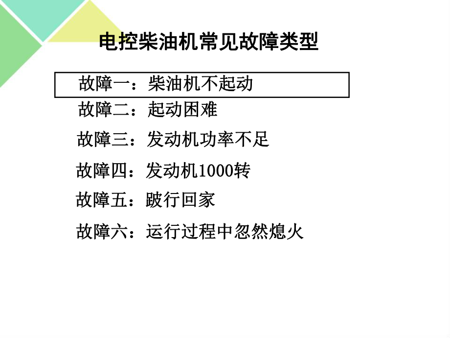 柴油机故障诊断排除及案例汇总课件.ppt_第1页