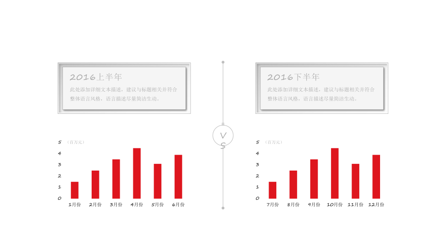 红色对比百分比信息经典创意图表模板1课件.pptx_第3页