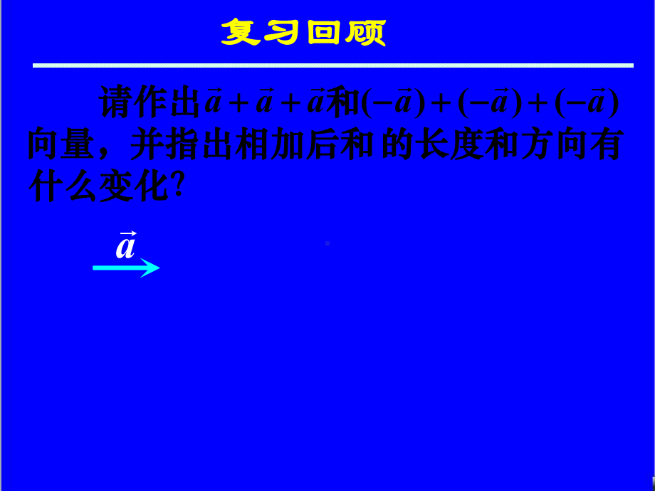 最新新课标人教A版高中数学必修四223向量数乘运算及其几何意义(一)公开课课件.ppt_第3页