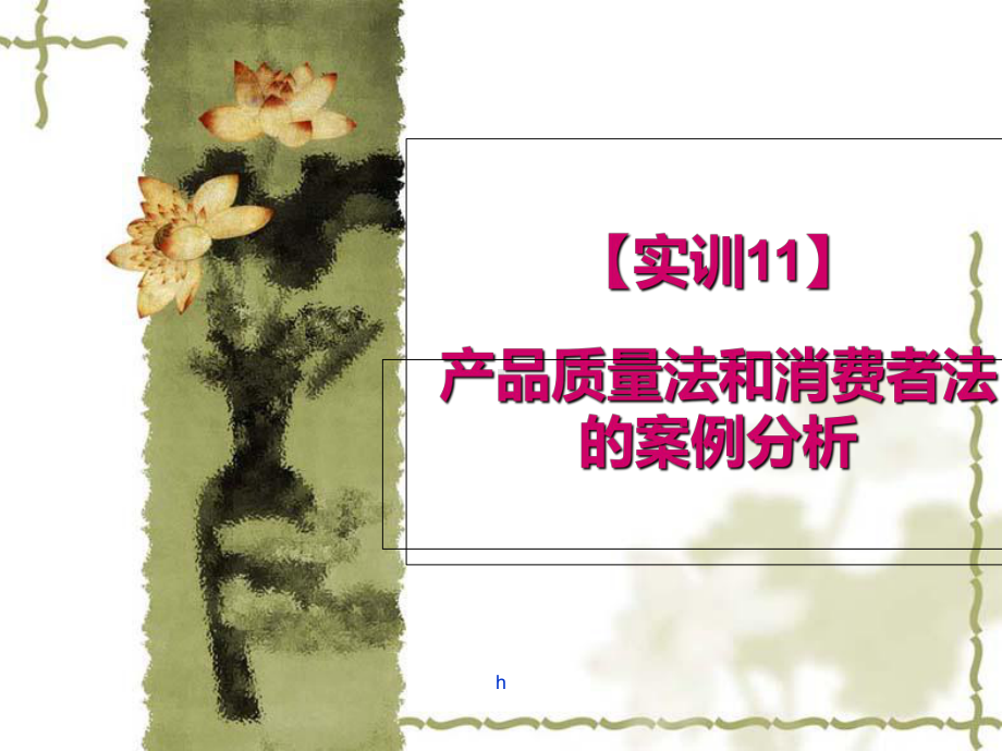 产品质量法和消费者法的案例分析课件.ppt_第1页