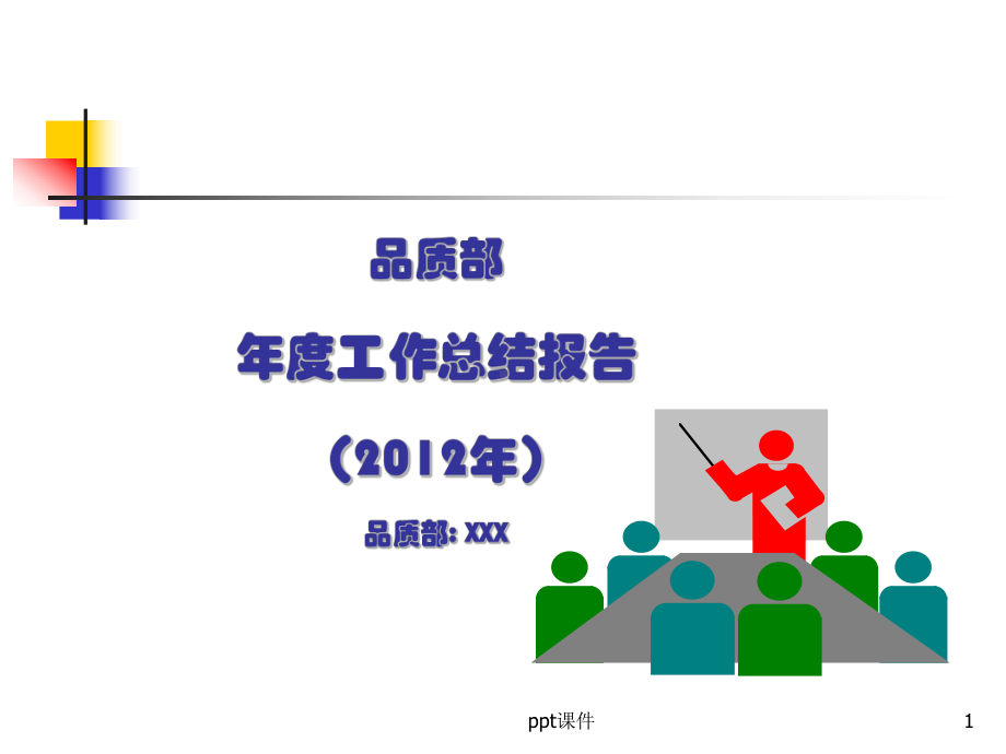 品质部年度工作总结报告课件.ppt_第1页