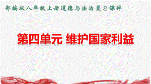 部编人教版八年级上册道德与法治：第四单元《维护国家利益》复习课件.ppt