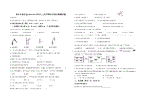 河南省郑州陈中实验学校2022-2023学年九年级上学期期中学情诊断化学试题.pdf