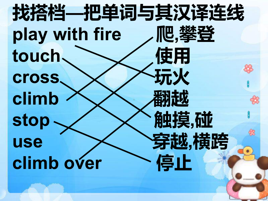 最新人教版新起点英语小学四年级上册《Unit5-safety》公开课课件-3.ppt（纯ppt,不包含音视频素材）_第3页