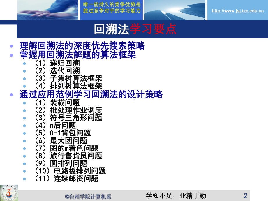 业精于勤回溯法的基本思想课件.ppt_第2页