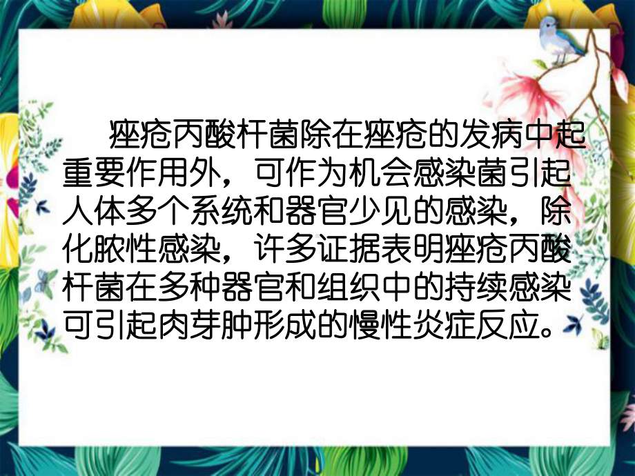 痤疮丙酸杆菌肉芽肿感染性疾病概念和疾病研究课件.ppt_第3页