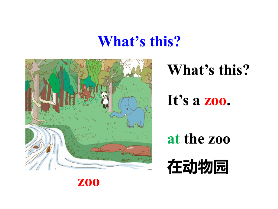 三年级下册英语课件 Unit 2 Animals at the ZooLesson7 At the Zoo 冀教版(共13张PPT).pptx_第2页