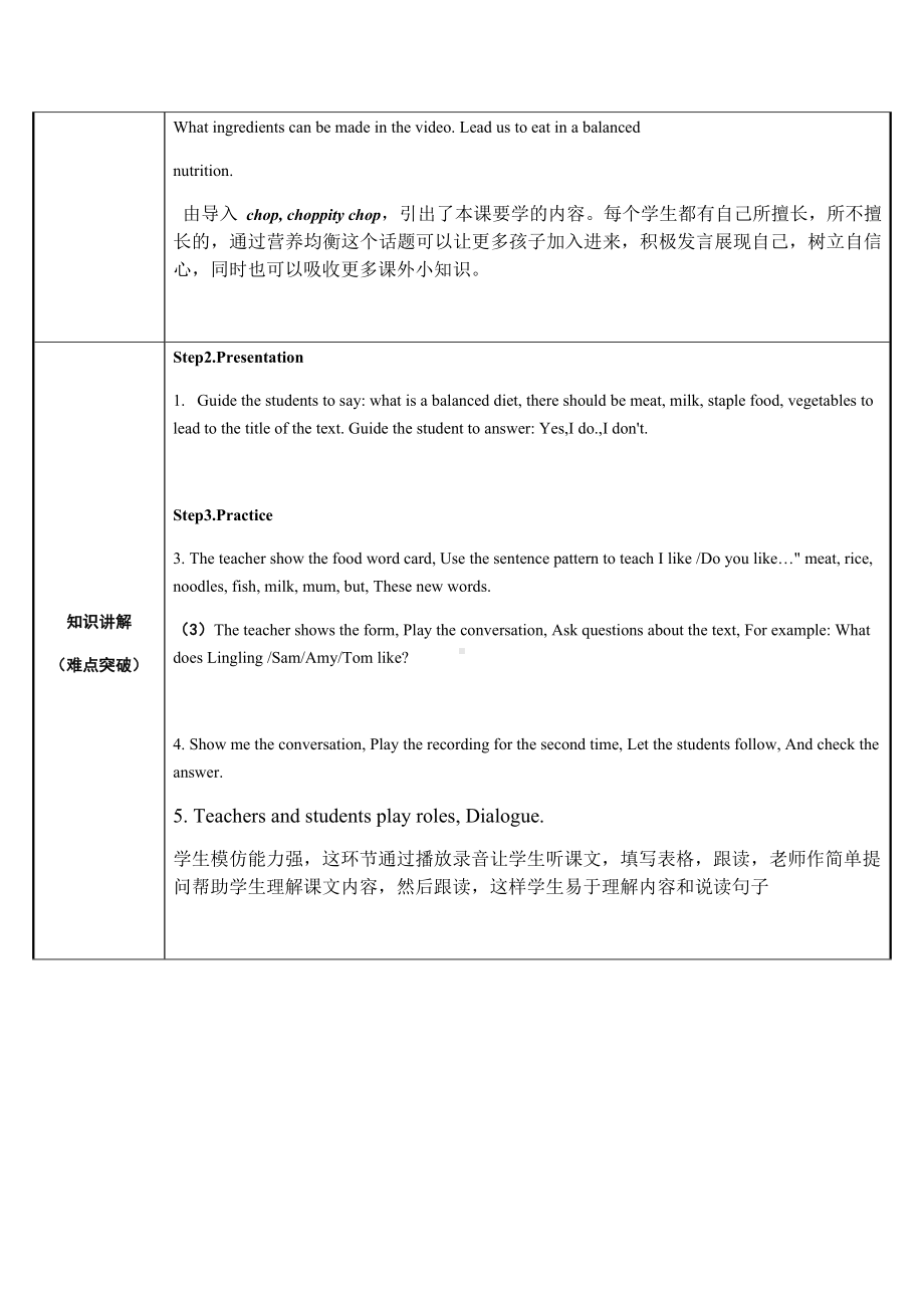 三年级英语下册教案-Module 4 Unit 1 Do you like meat（4）-外研版（三起）.docx_第2页