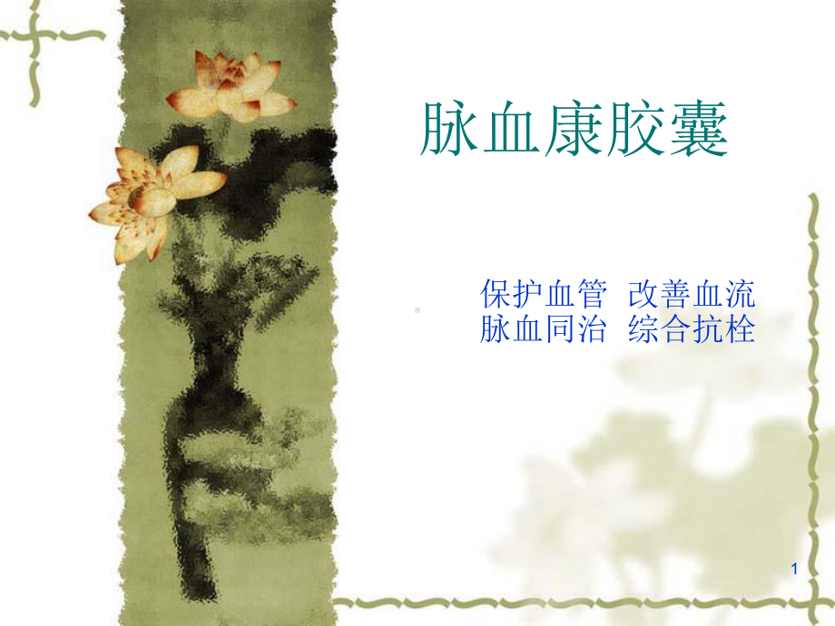 脉血康胶囊演示教学课件.ppt_第1页