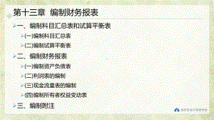 《中级会计实务技能训练》课件第十三章 编制财务报表.pptx