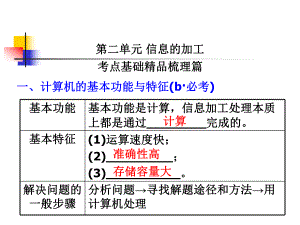 第二单元-信息的加工课件.ppt